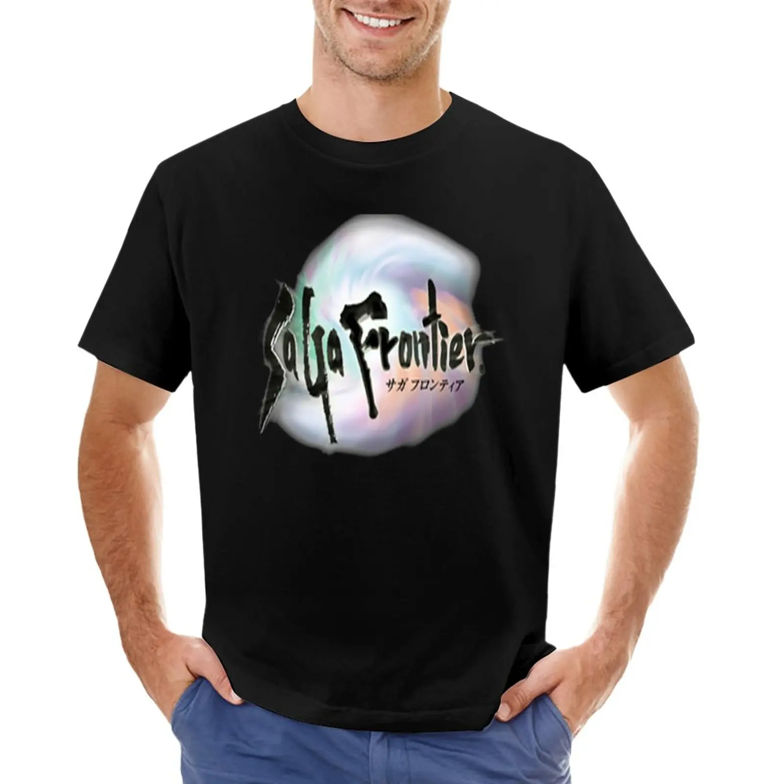 

SaGa Frontier T-Shirt Blouse vintage clothes animal print shirt for boys Men's t-shirts