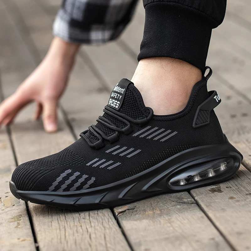 Work Safety Shoes Men Work Sneakers Steel Toe Protective Shoes Anti-puncture Boots Indestructible safety shoes men shoes