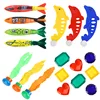 Children Diving Toys Summer Swimming Pool Outdoors Sports Water Playing Toy Set Beach Toys Diving Fish Seaweed Kids Gifts TMZ 2
