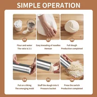 TINSOL Electric Cordless Noodle Maker USB Charging Portable Noodle Press Home Appliances Home Breakfast Smart Noodle Maker 5