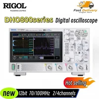 Rigol Super Light Digital Oscilloscope DHO802/DHO804/DHO812/DHO814 2/4Channel 70/100MHz 12 Bit 1.25GSa/Sec 25MPts Depth 1