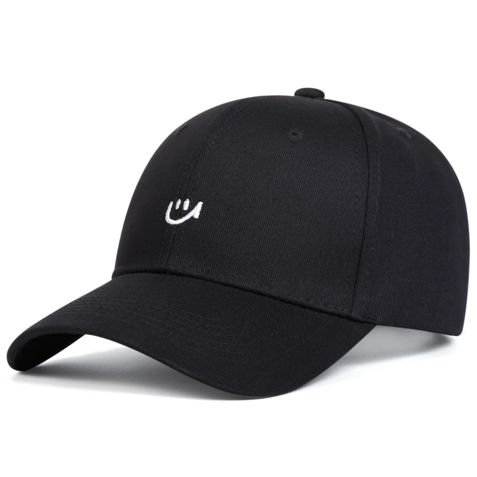 Unisex Smiling Face Embroidery Baseball Cap
