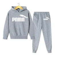 Cadeaux de vacances pour enfants de 3 à 12 ans, ensemble de 2 pièces, vêtements pour garçon et fille, sweat-shirt + pantalon, survêtement printemps automne 4