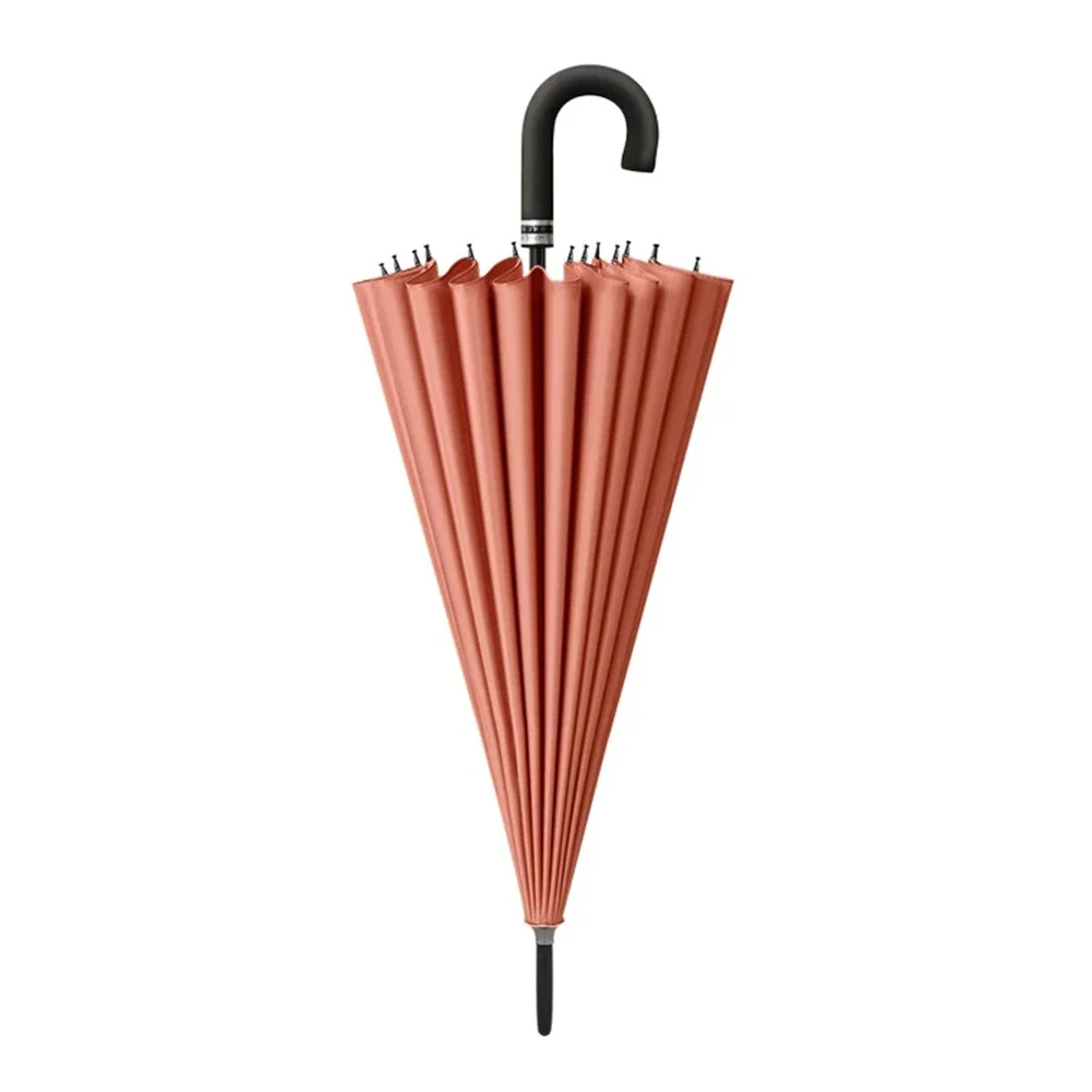 

24 Bone Long Handle Umbrellas Flowering in Water Large Umbrella Reinforcement Windproof Parasols Sun Rain Umbrellas