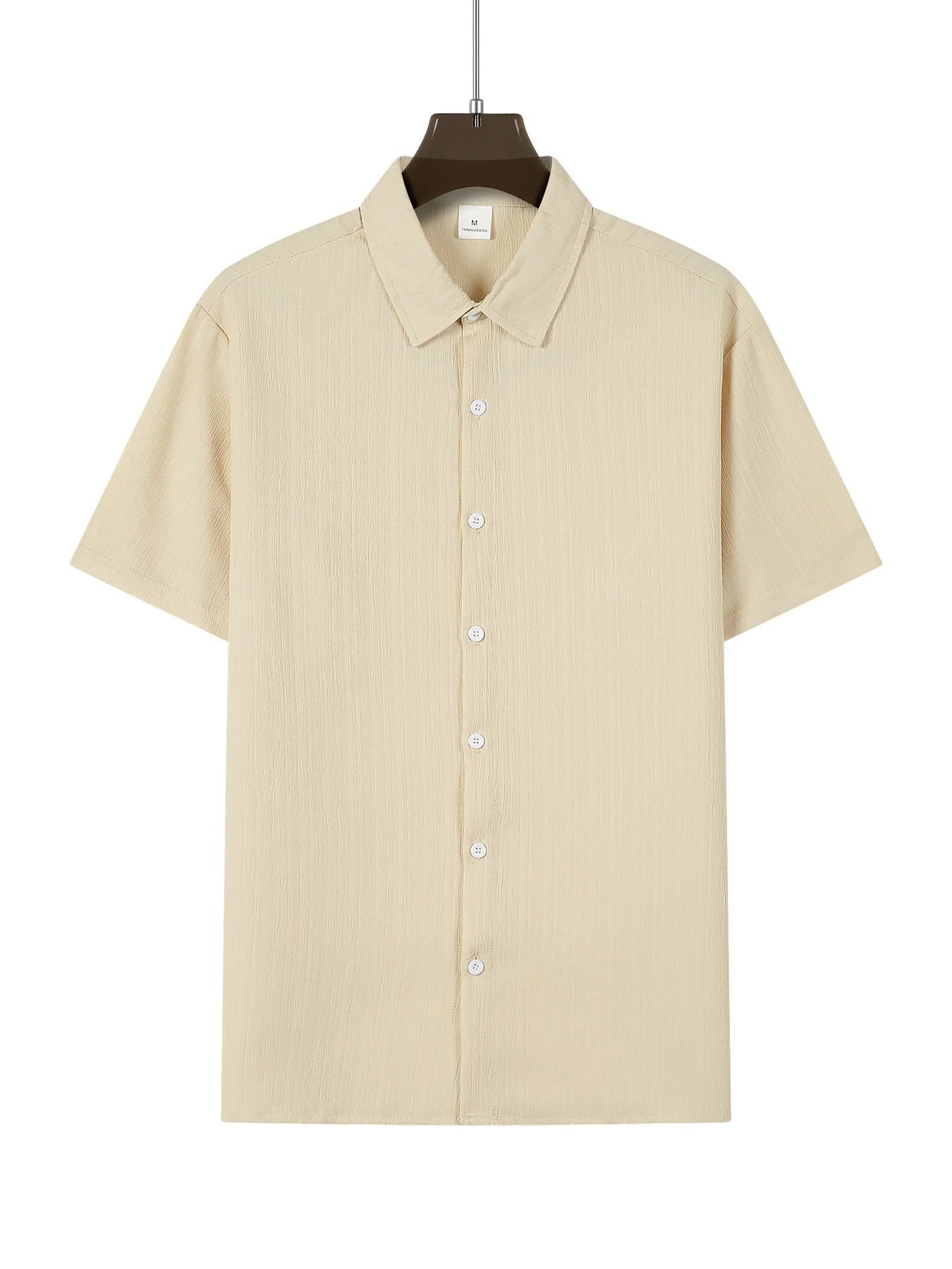 Summer Shirts For Men Casual Short Sleeved Shirts Blouses Stripe design Turn-Down Collar Formal Beach Male Clothing