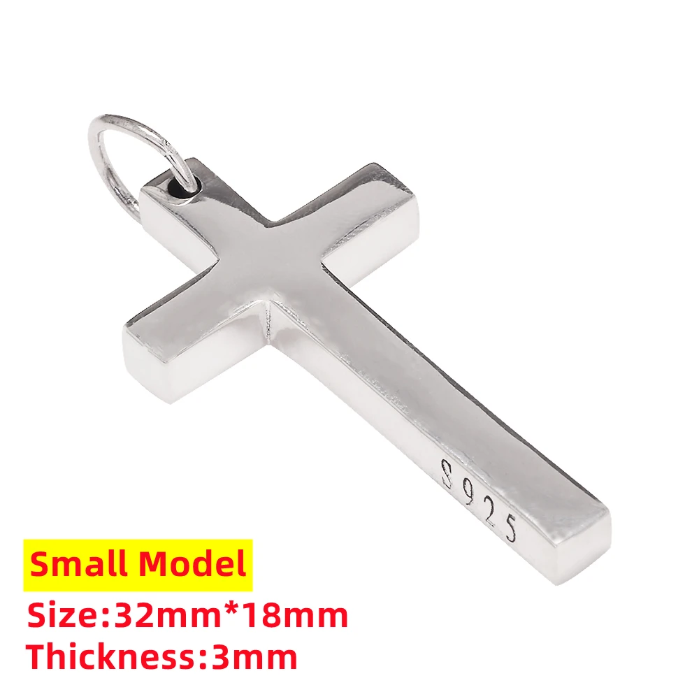 Timeless Minimalist High Polish Silver Cross Pendant