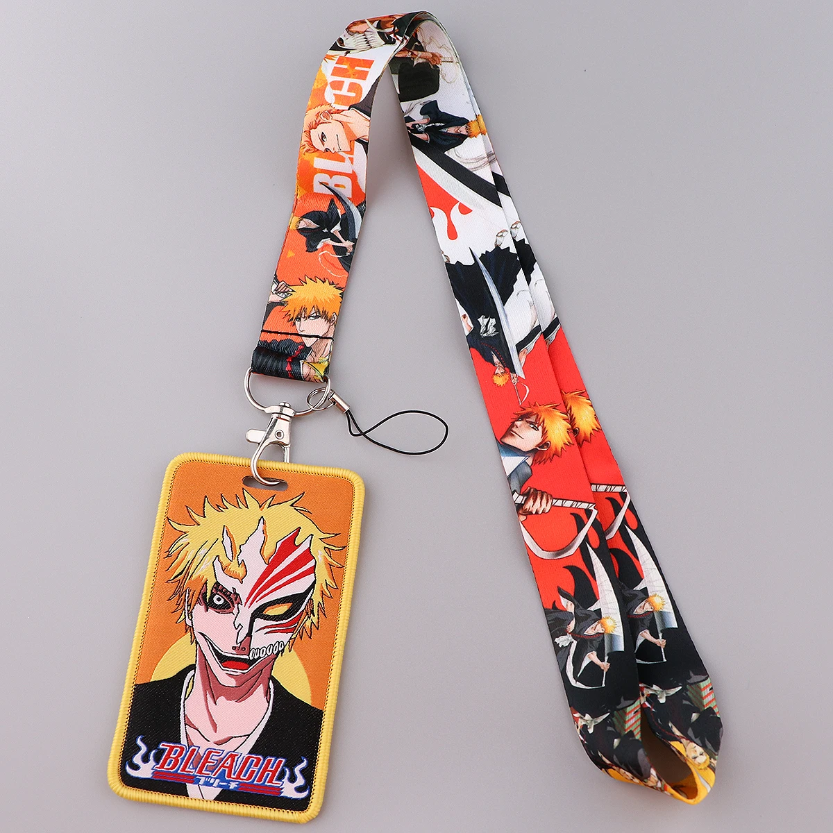 J4065 JoJo's Bizarre Adventure Anime Straps Lanyard ID Badge Holder Phone  Strap Hang Rope Minimalist Keychain Lanyard Key Cord