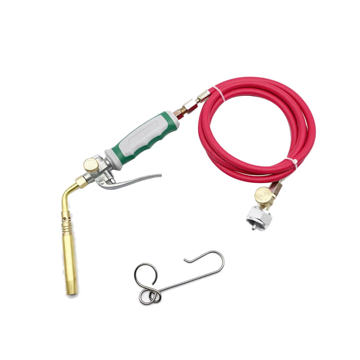 Professional Dual Switch Torch Brazing Torch of Propane Gas 1.6M Hose Ignition Gas Flame Soldering Tool for BBQ Heating 2