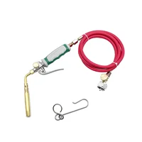 Professional Dual Switch Torch Brazing Torch of Propane Gas 1.6M Hose Ignition Gas Flame Soldering Tool for BBQ Heating 2