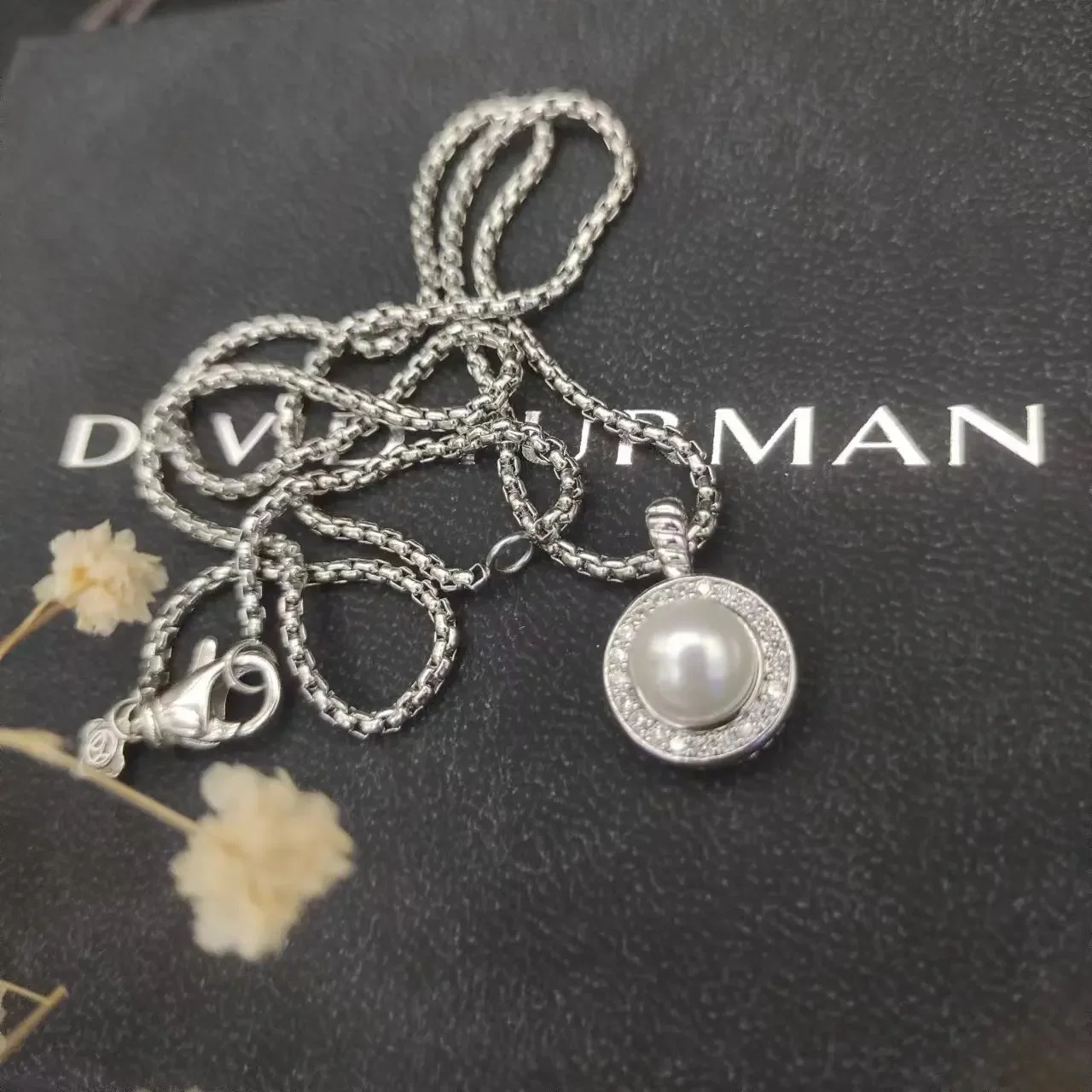 

New High Quality Pearl Women Full Diamond Necklace Wholesale