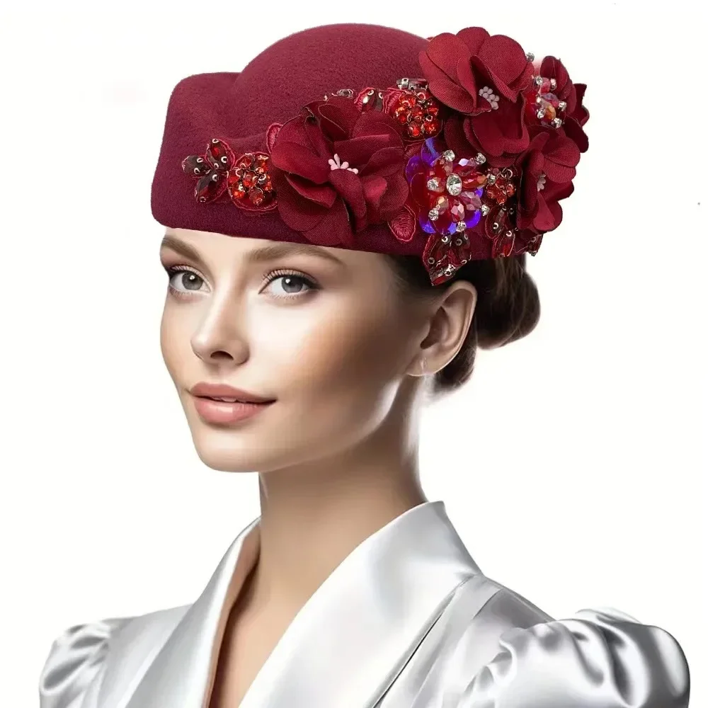 African Headtie Fashion Summer Autumn African Turban Hat for Women Church with Flower Soft Caps for Party Casual Head Wrap african head wraps