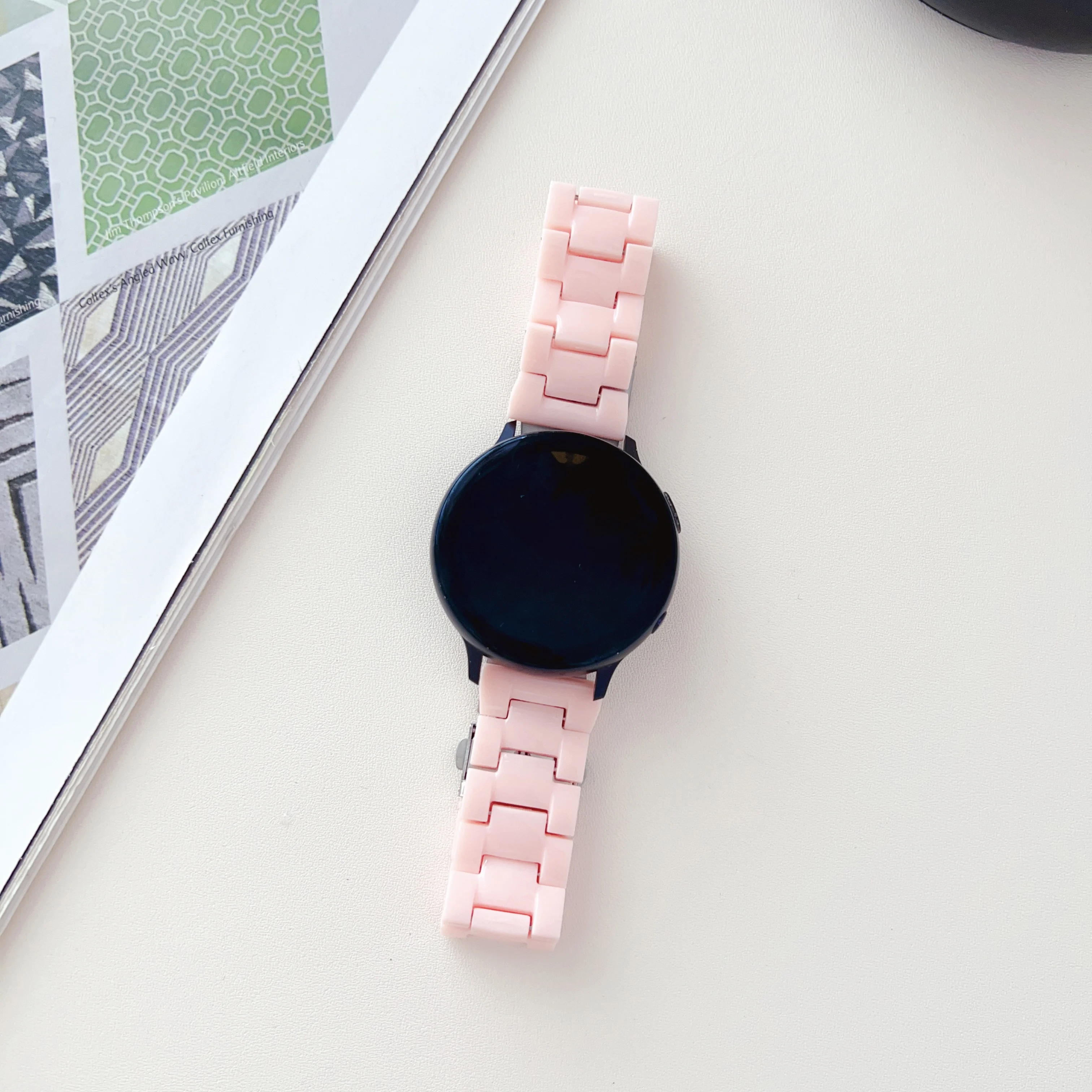 Vibrant Candy Color Resin Smartwatch Strap, 20mm/22mm