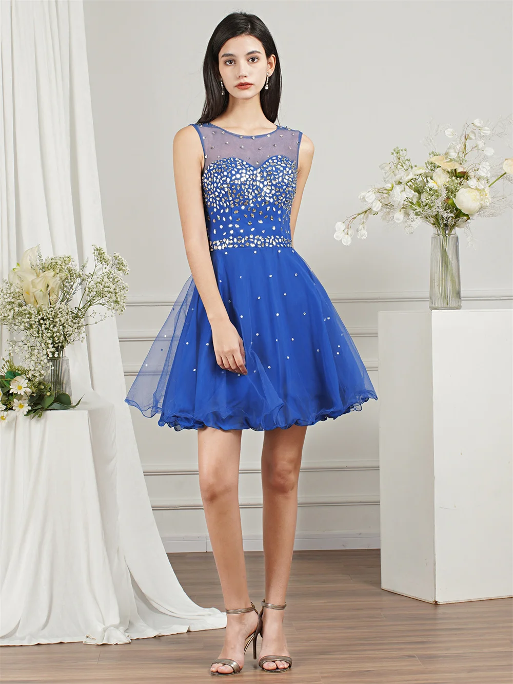Navy and White Online Boutique Party Dress, Navy Juniors Cocktail