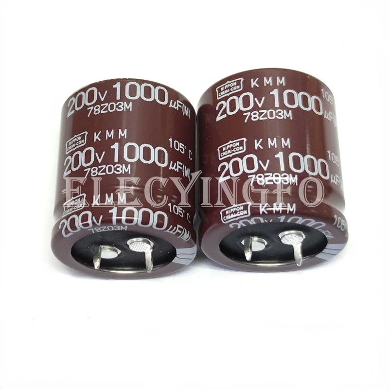 

200V1000UF KMM 30X35mm Nippon Chemi-con NCC EKMM201VSN102MR35S 1000uF 200V Snap-In Aluminum Electrolytic Capacitor