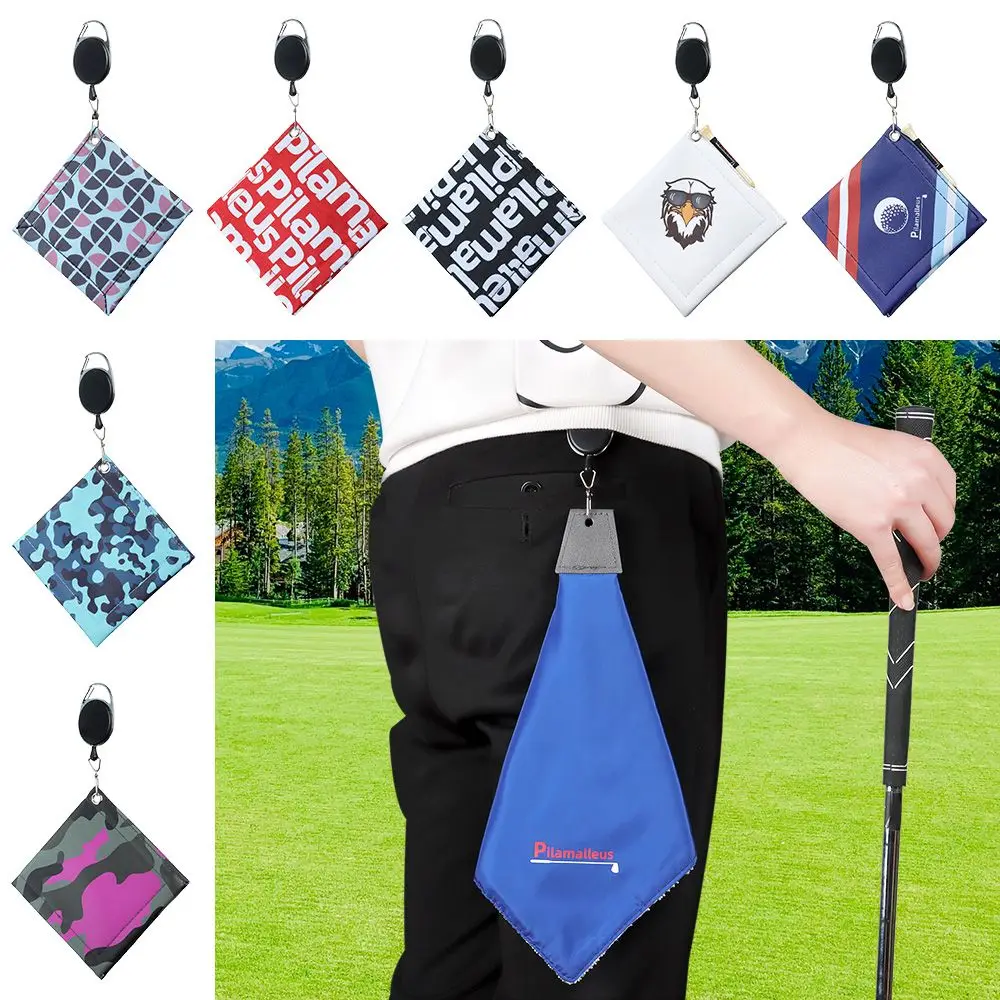 

High Quality Square PU Golf Ball Tool Club Head Cleaner Ball Cleaning Cloth Golf Ball Towels Cleaning Towel