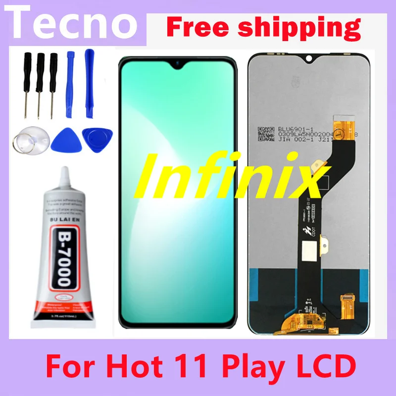 100PerfectRepairBlack682inchForInfinixHot11PlayFullLCDDisplayTouch.png