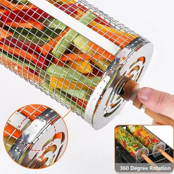 Nesting Barbecue BBQ Grill Baskets 1