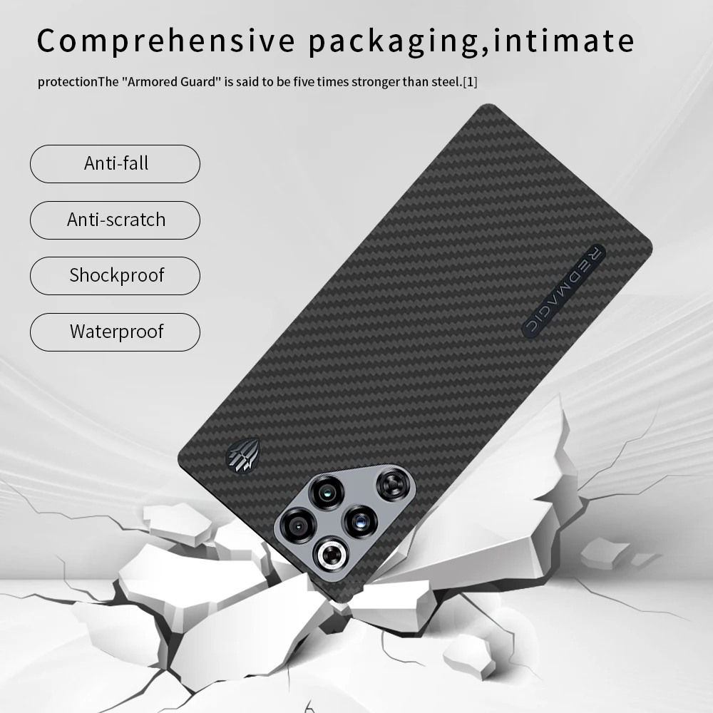 Carbon Fiber Ultra-Thin Phone Case with Aramid Fiber and Magnetic Protection