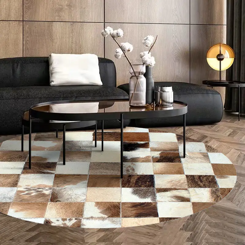 European Round Carpet Living Room Light Luxury Room Decor Rugs for Bedroom Home Decoration Tatami Mat Lounge Rug Chair Mats 4