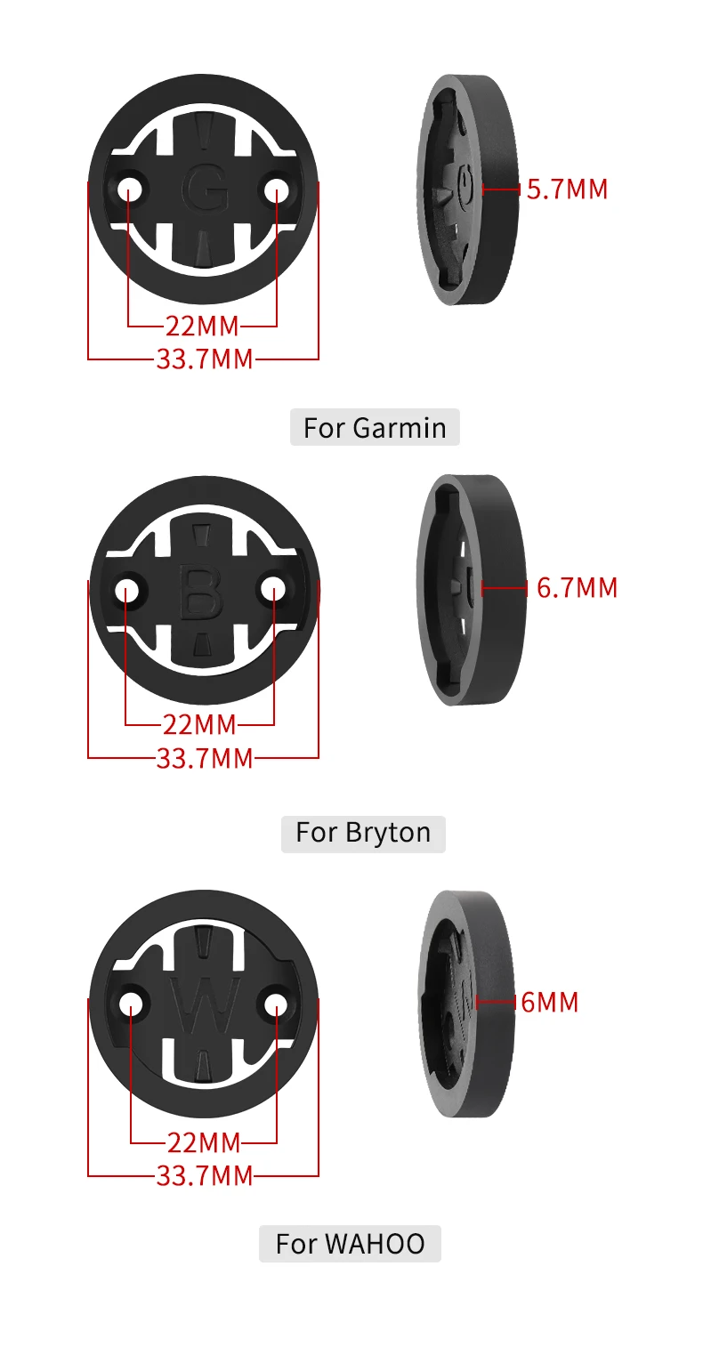 Description Picture 3 of itemMUQZI Bicycle Computer Mount For Garmin Bryton WAHOO Computer Holder Stem Top Cap Adapter Bicycle Accessories