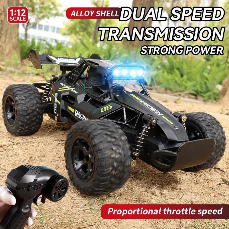 DK057 2WD   ڵ 25KM/H   RC Ʈ 2.4G Rc ڵ (LED Ʈ ) Monster Truck  ڵ 峭 ο