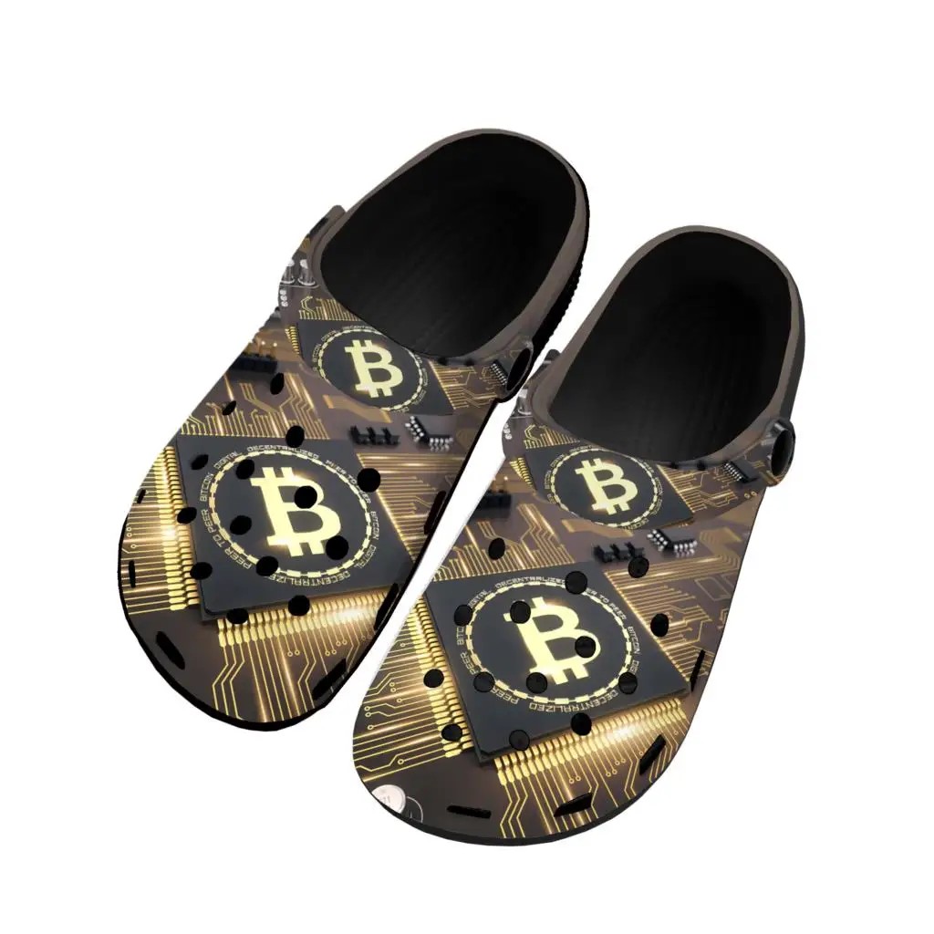 

Биткоин криптовалюты Майнер BTC домашние Сабо пользовательская обувь для воды Мужская Женская подростковая обувь садовые Туфли-сабо пляжные Черные тапочки с отверстиями