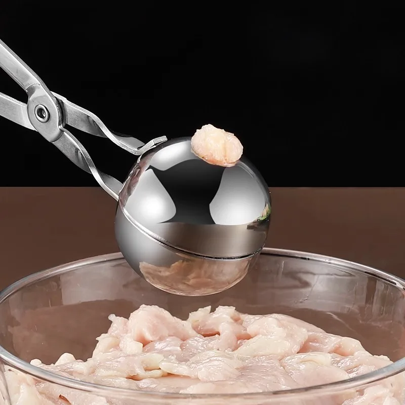 304 stainless steel meatball maker Meatball artifact Meatball tool Fish balls Shrimp slippery beef meatball clip
