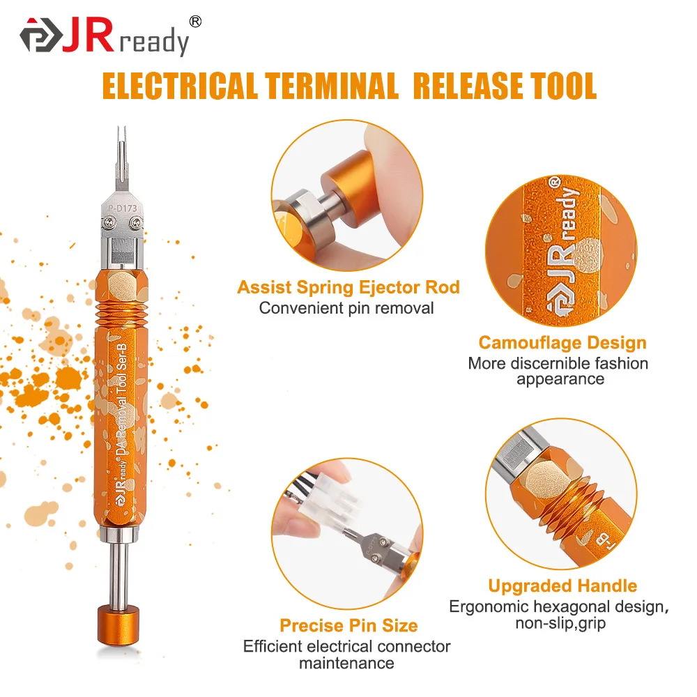 Фото Экстрактор штифтов для эжектора JRready, мини-инструмент для экстракции Jr (Эквивалент Molex 11-03-0044), инструмент для высвобождения терминала №3
