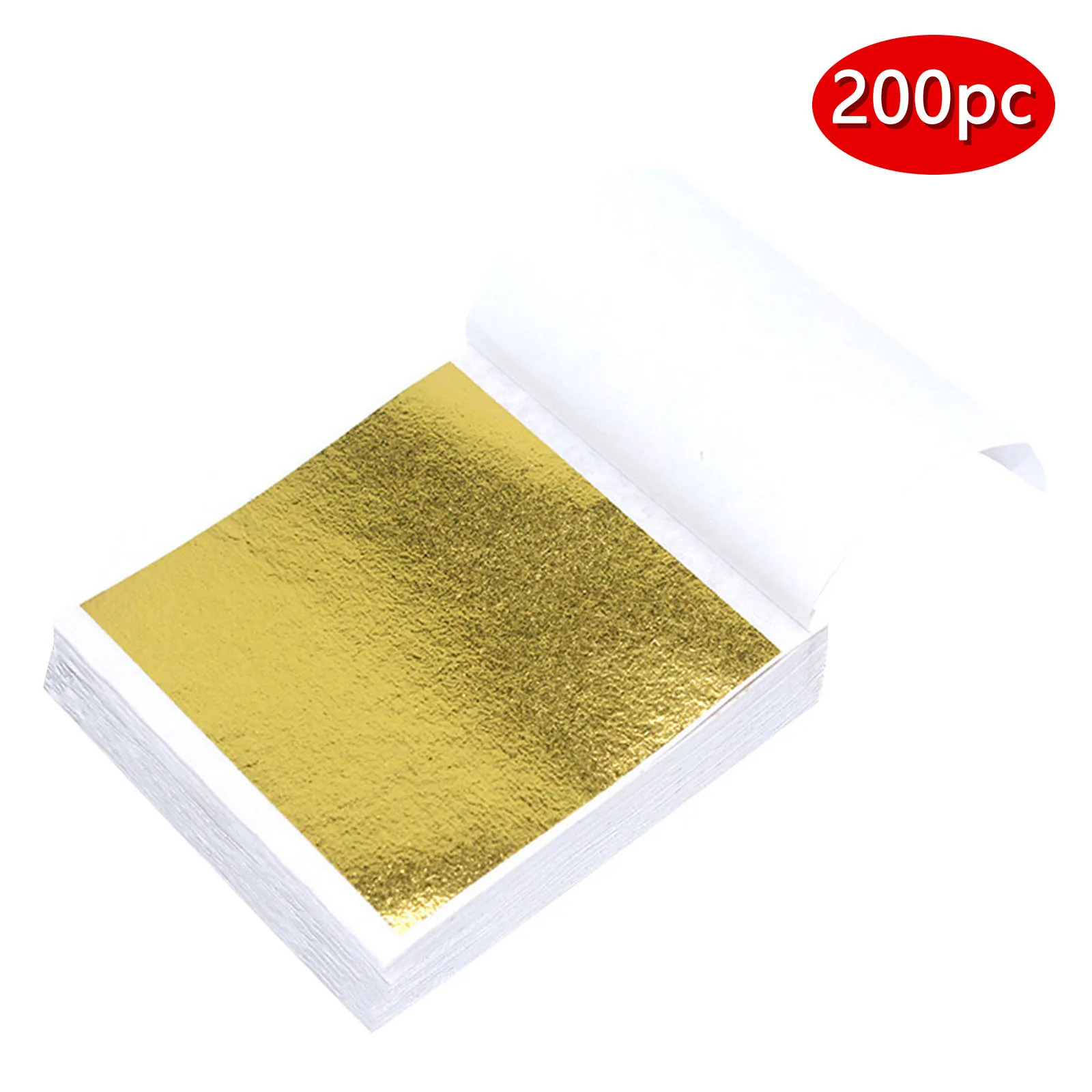 100/200 Sheets Imitation Gold Silver Foil Paper Leaf Gilding Diy Art Craft Paper Birthday Party
