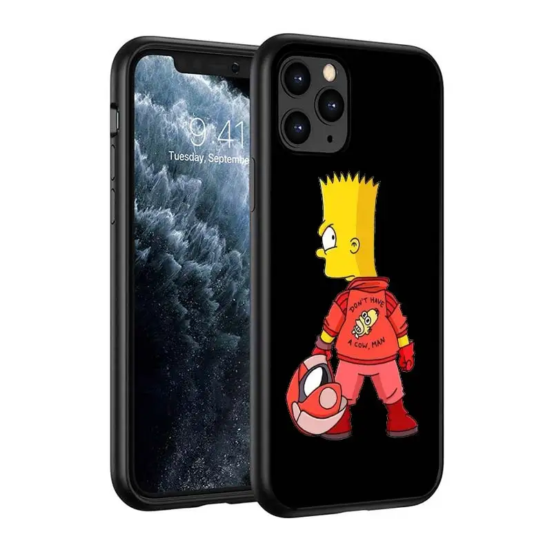 iphone 13 pro max cover The Simpson Boys Silicone Cover For Apple IPhone 13 12 Mini 11 Pro XS MAX XR X 8 7 6S 6 Plus 5S SE Phone Case Coque case iphone 13 pro max