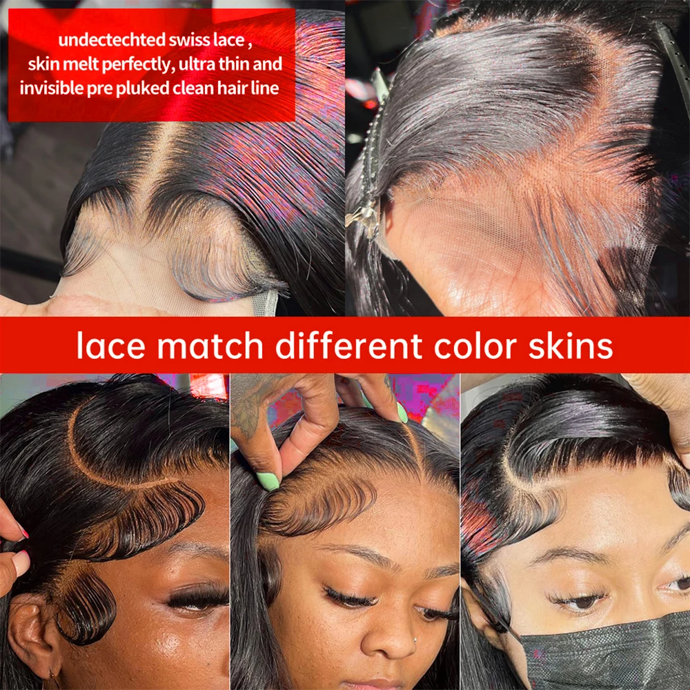 30 40Inch Body Wave 13x4 HD Lace Front Human Hair Wigs Ready to Go Glueless Brazilian 13x6 Lace Frontal Wig For Women Preplucked