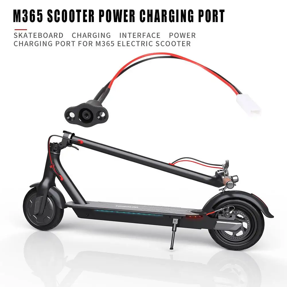 Hot Sale Skateboard Power Charging Interface Skillful Manufacture Port ABS Charging Interface for M365 Electric Scooter