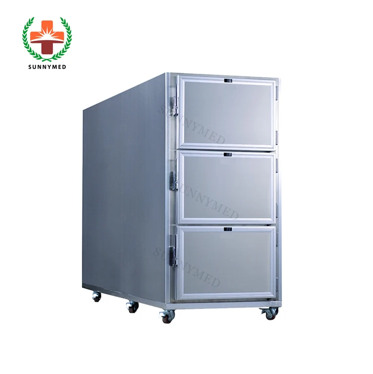 

SY-U018 Embalming equipment 3 bodies mortuary freezer mortuary refrigerator