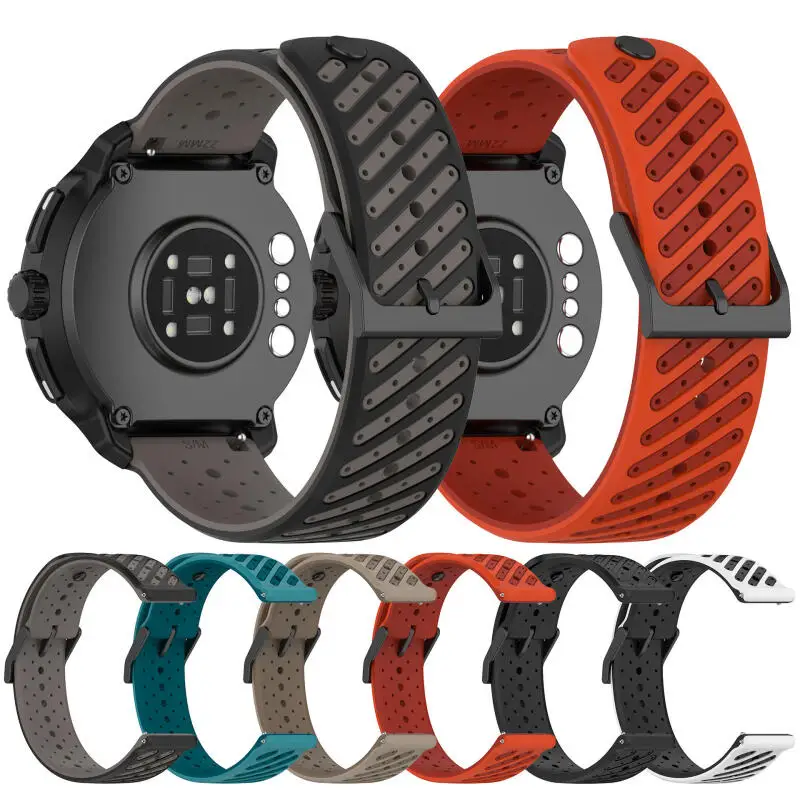 Premium 22mm Silicone Replacement Watch Band - Durable Bracelet Accessory
