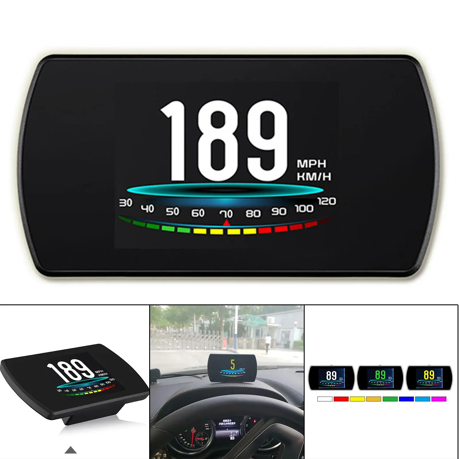 

Дисплей на голову OBD2, Универсальный электронный дисплей 3 дюйма, двойная система, для безопасного вождения автомобиля