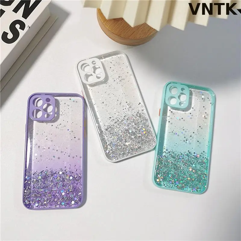 Яркие цвета Модный яркий блестящий Женский жесткий чехол для Iphone 11 12 13 Pro Max 7 8 Plus Xr