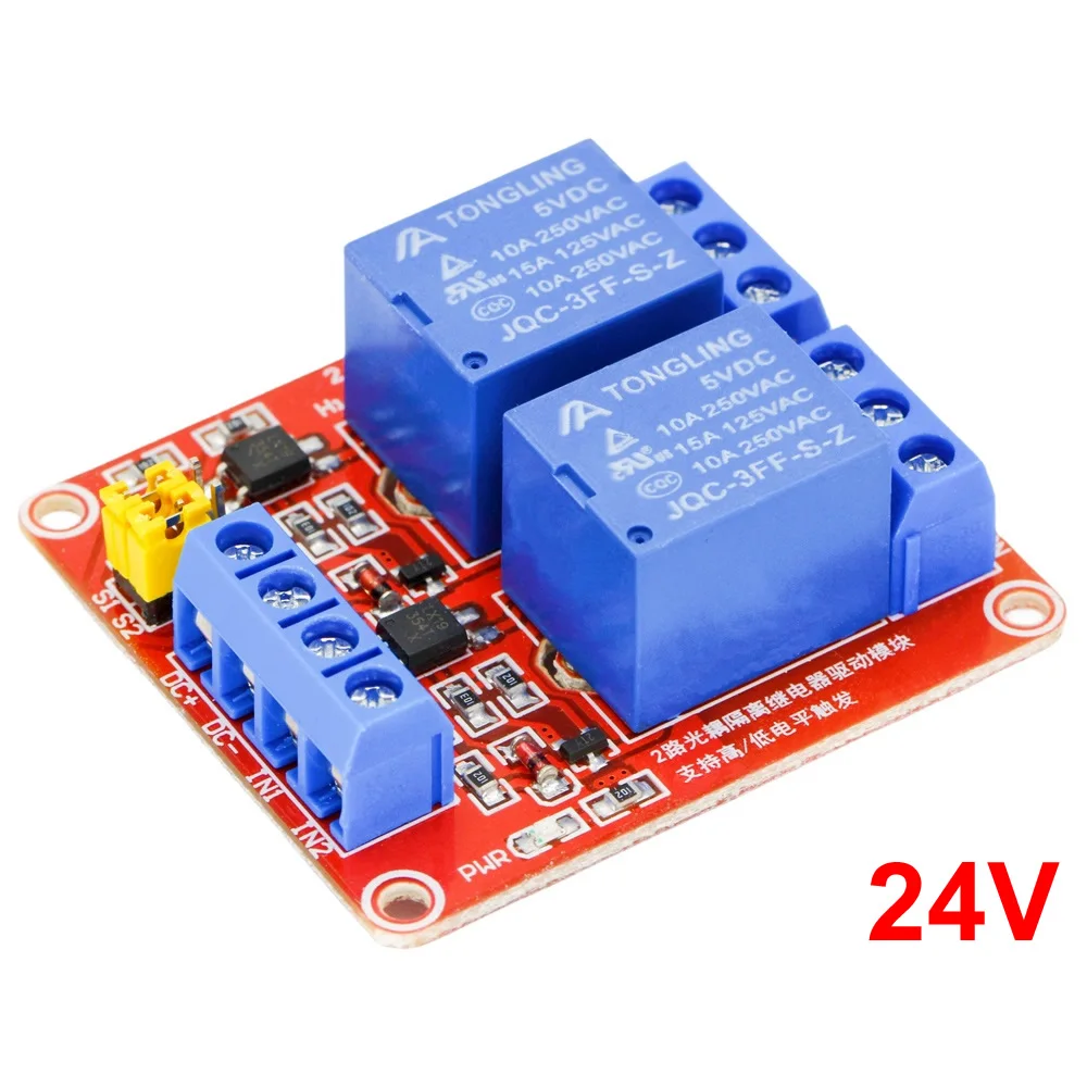 Relays Module 5V/12V/24V Relay Module With Optocoupler - 1 To 16 ...