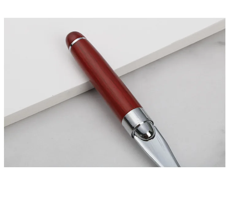 Tagliacarte In Lega Di Zinco Con Manico In Legno - Coltello Per Buste Elegante - 16 Cm - Foto 2