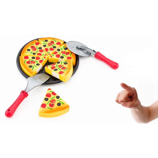 Pizza Brinquedo, comida para crianças cozinha,Jogo brinquedos comida,  ótimo para uma festa pizza fingida, cozinha fast food e brinquedo corte jogo.  Dedaiby