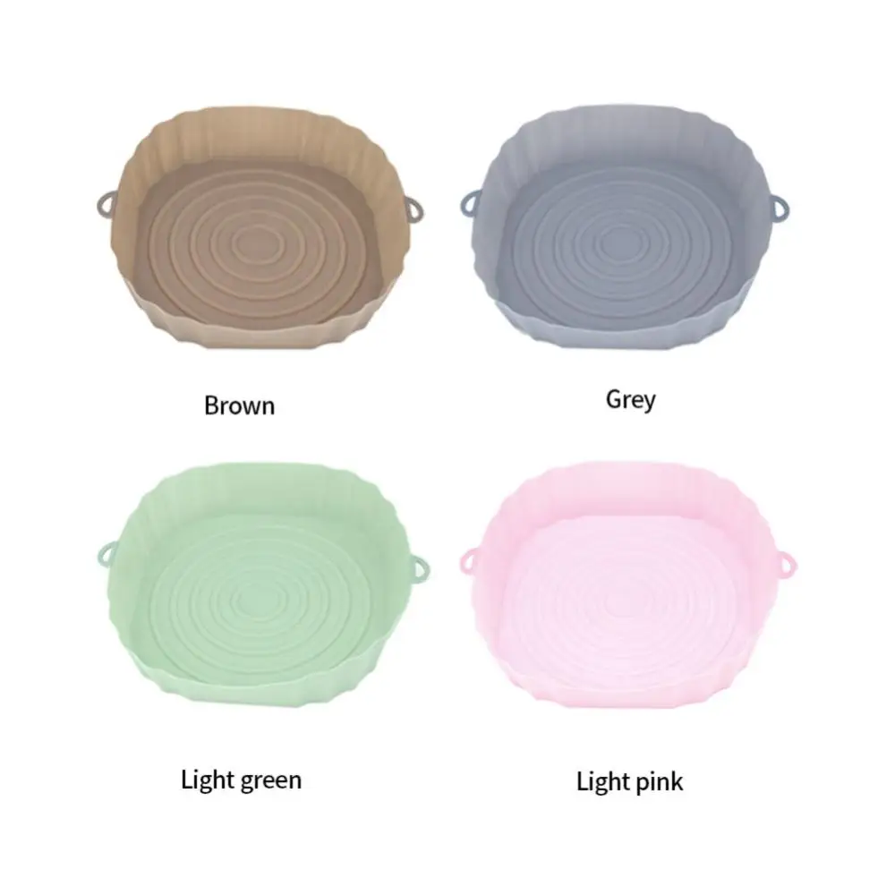 Air fryer accessories Silicone tray Air fryers Oven baking pan Reusable Silicone mold Fried chicken Airfryer basket Airfryer baking dishes