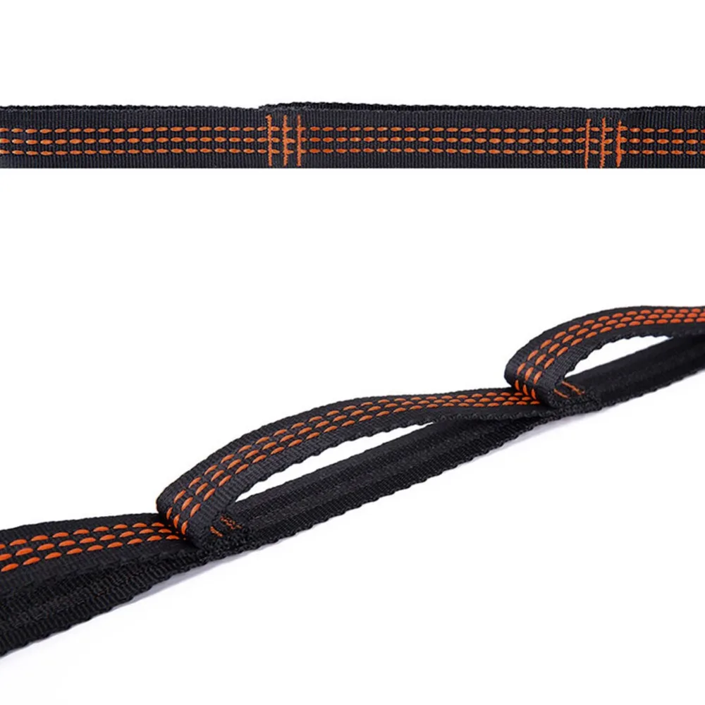 2 Pcs/Set Outdoor Hammock straps Special Reinforced Polyester Straps High Load-Bearing Barbed Black