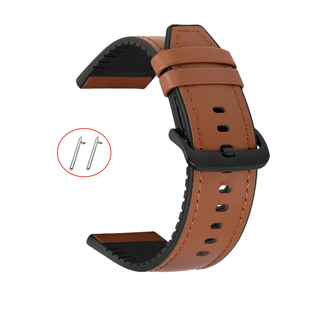 Cinturino In Silicone + Pelle Per Fossil Gen 6 5 44Mm Cinturino Sportivo Per Fossil Gen 5 Carlyle Hr/Gen 5 Lte 45Mm Bracciale Di Ricambio 22Mm