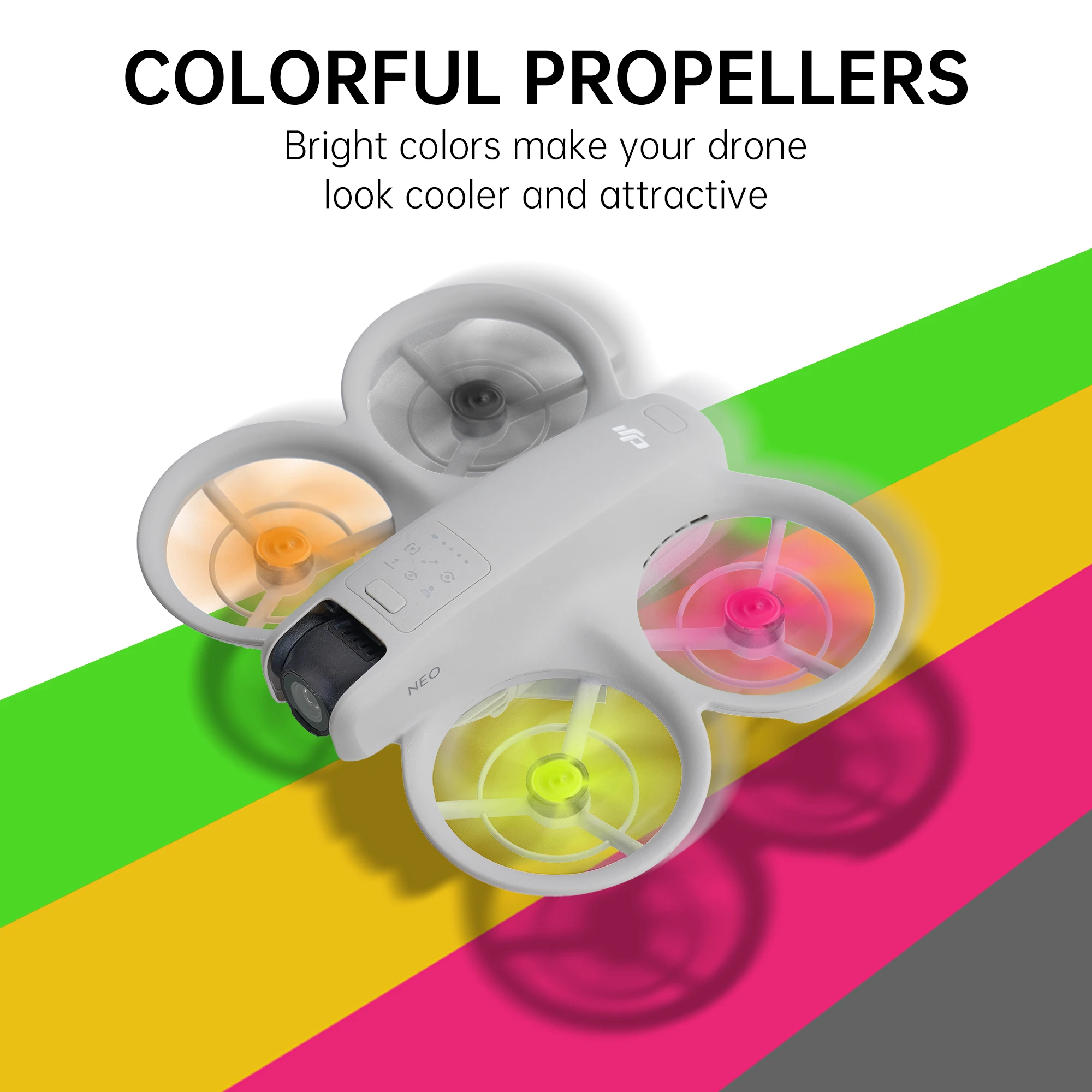 RCSTQ Five leaves for Neo Propellers Colored Props Quick Release Props Paddle B