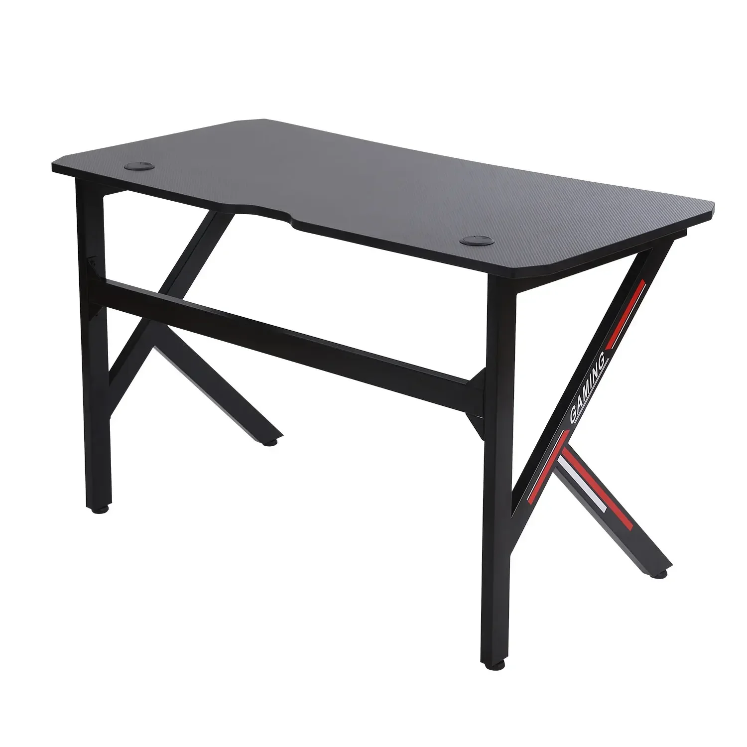 KingYee 120cm office furniture e-sports table desktop computer home desk carbon fiber surface e-sports table K-type iron feet