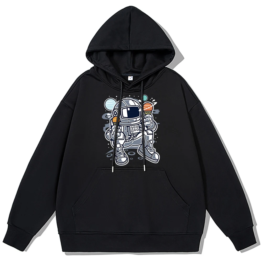 

Ice Cream Spaceman On The Moon Personality Hoody Men Casual Street Hoodie Fashion Oversized Clothing Warm Cotton Loose Pullovers