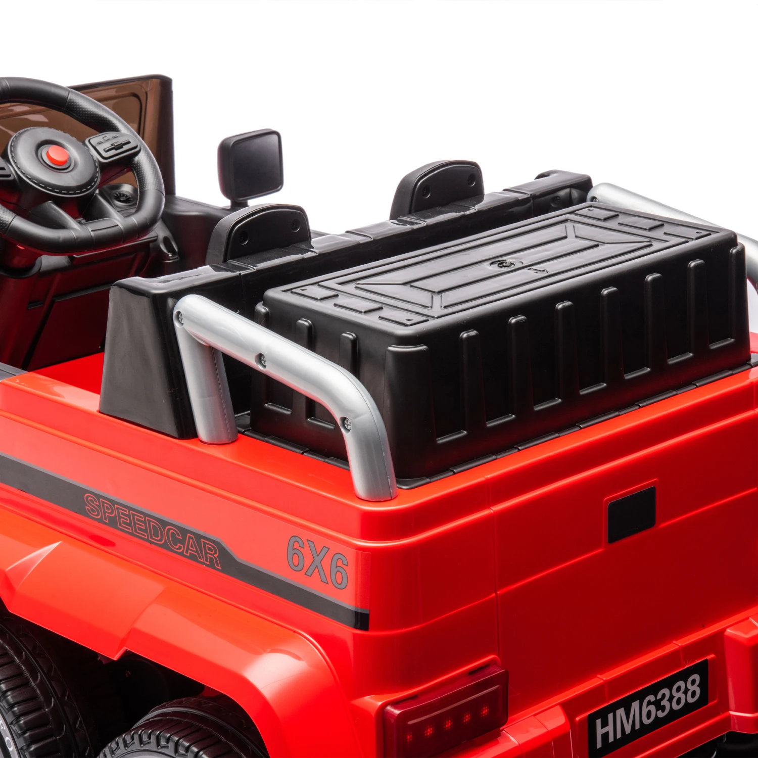 24V Ride On Car for Kids Battery Powered Ride On 4WD Toys with Remote Control,Parents Can Assist in Driving,Music and Lights,Fiv 6