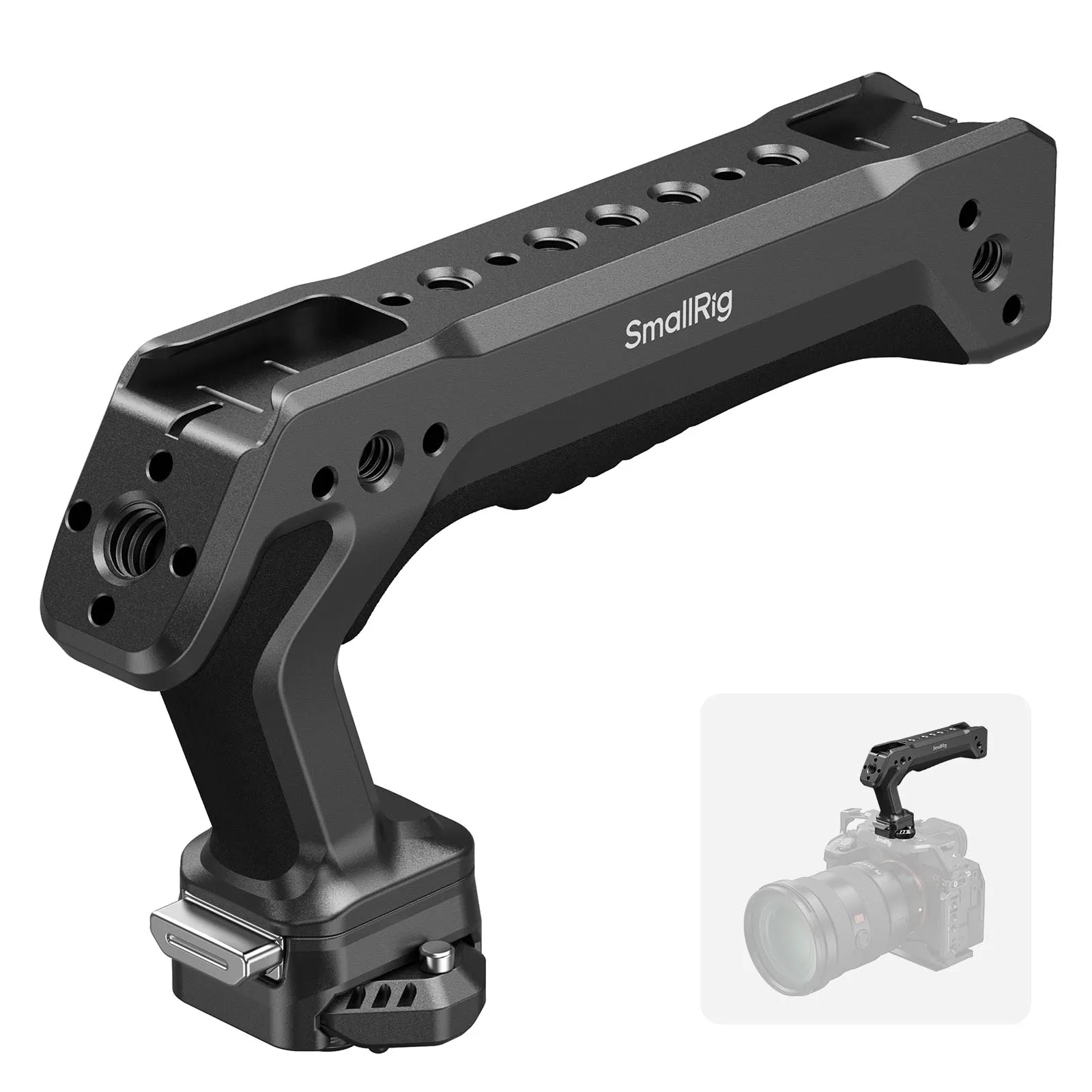 SmallRig HawkLock H21 Schnellverschluss-Griff für Sony und Canon Kamerakäfige, ARRI-Kompatible Schnellverschluss-NATO-Schiene -5632 – Detail 1