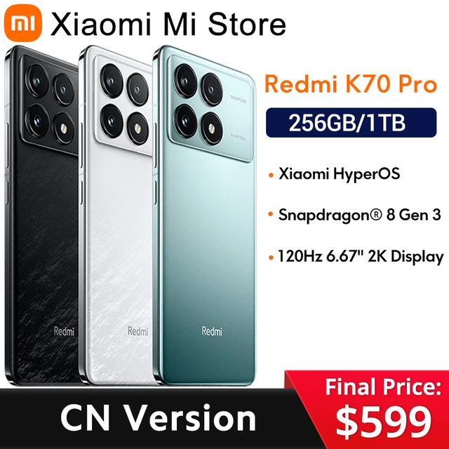 Xiaomi Redmi K70 Pro Snapdragon 8 Gen 3 HyperOS 120Hz 120W Charge 24+1024GB  50MP
