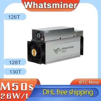 New Whatsminer M50S 126T 128T 130T Bitcoin Miner Whatsminer BTC Miner Crypto Bitcoin Mining MicroBT M50S Than Avalon A1346 1