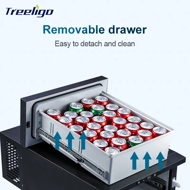 Camping 30L Drawer Car Truck Fridge Freezer Portable DC 12V 24V Drawer Refrigerator Fridge For Truck